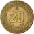 Moneda, Algeria, 20 Centimes, 1975