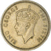 Munten, Hong Kong, George VI, 50 Cents, 1951, ZF, Cupro-nikkel, KM:27.1