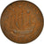 Moneta, Wielka Brytania, Elizabeth II, 1/2 Penny, 1954, VF(30-35), Brązowy