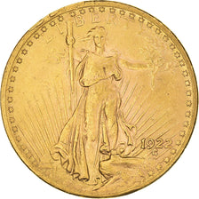 Monnaie, États-Unis, Saint-Gaudens, $20, Double Eagle, 1922, U.S. Mint