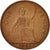 Coin, Great Britain, Elizabeth II, Penny, 1963, EF(40-45), Bronze, KM:897