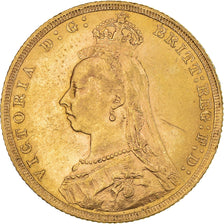 Moneta, Wielka Brytania, Victoria, Sovereign, 1889, AU(55-58), Złoto, KM:767