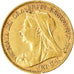 Moneta, Gran Bretagna, Victoria, 1/2 Sovereign, 1901, London, BB, Oro, KM:784