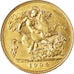 Moneda, Gran Bretaña, Edward VII, 1/2 Sovereign, 1904, MBC+, Oro, KM:804