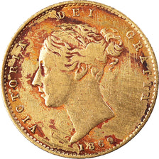 Moneta, Gran Bretagna, Victoria, 1/2 Sovereign, 1869, Die number 1, MB+, Oro