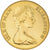 Coin, Isle of Man, Elizabeth II, Sovereign, Pound, 1977, MS(65-70), Gold, KM:27