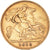 Moneda, Gran Bretaña, Edward VII, 1/2 Sovereign, 1910, MBC, Oro, KM:804