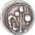 Coin, Julius Caesar, Denarius, 49-48 BC, Traveling Mint, EF(40-45), Silver