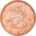 Finnland, 2 Euro Cent, 2000, Vantaa, SS, Copper Plated Steel, KM:99