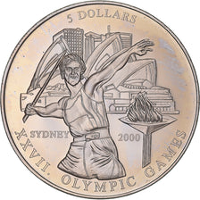 Coin, Liberia, XVIII Olympic GamesSydney, 5 Dollars, 2000, MS(63), Copper-nickel