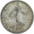 Moneda, Francia, Semeuse, Franc, 1917, Paris, MBC, Plata, KM:844.1