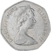 Moeda, Grã-Bretanha, Elizabeth II, 50 Pence, 1982, EF(40-45), Cobre-níquel