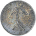 Moneda, Francia, Semeuse, Franc, 1916, Paris, BC+, Plata, KM:844.1, Gadoury:467