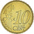 Mónaco, Rainier III, 10 Euro Cent, 2002, Paris, MS(63), Latão, KM:170