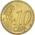 Mónaco, Rainier III, 10 Euro Cent, 2001, Paris, MS(63), Latão, KM:170