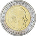 Monaco, Rainier III, 2 Euro, 2001, Paris, UNC-, Bi-Metallic, Gadoury:MC179
