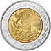 Messico, 5 Pesos, Centenaire de la Révolution, 2008, Mexico City, Bi-metallico