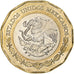 Mexico, 20 Pesos, Bicentenary of the navy, 2021, Bi-Metallic, MS(63)