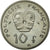 Moneda, Polinesia francesa, 10 Francs, 1967, FDC, Níquel, Lecompte:67