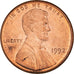 Moeda, Estados Unidos da América, Lincoln Cent, Cent, 1992, U.S. Mint