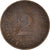 Moneta, Niemcy - RFN, 2 Pfennig, 1964, Karlsruhe, VF(20-25), Brązowy, KM:106