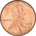 Coin, United States, Cent, 2015, Denver, EF(40-45), Copper Plated Zinc