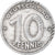 Coin, GERMAN-DEMOCRATIC REPUBLIC, 10 Pfennig, 1949, Berlin, VF(20-25), Aluminum