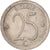 Moneta, Belgia, 25 Centimes, 1971, Brussels, VF(30-35), Miedź-Nikiel, KM:154.1