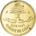 Moneda, Líbano, 10 Piastres, 1972, Paris, MBC, Níquel - latón, KM:26