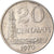 Coin, Brazil, 20 Centavos, 1970, die adjustment strike error, EF(40-45)