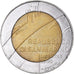 Coin, San Marino, 500 Lire, 1990, VF(30-35), Bi-Metallic, KM:256