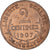 Moneta, Francia, Dupuis, 2 Centimes, 1907, Paris, BB, Bronzo, KM:841