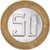Moneda, Algeria, 50 Dinars, 1992/AH1413, Algiers, MBC+, Bimetálico, KM:126