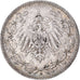 Moeda, ALEMANHA - IMPÉRIO, 1/2 Mark, 1906, Munich, EF(40-45), Prata, KM:17