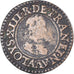 Moeda, França, Louis XIII, Denier Tournois, 1615, Paris, VF(30-35), Cobre