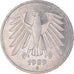 Moeda, ALEMANHA - REPÚBLICA FEDERAL, 5 Mark, 1989, Karlsruhe, AU(55-58)