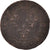 Moneta, Francia, Louis XIII, Double Tournois, 1613, Lyon, MB, Rame, KM:43.2