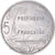 Moeda, Polinésia Francesa, 5 Francs, 2001, Paris, AU(55-58), Alumínio, KM:12