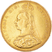 Moeda, Grã-Bretanha, Victoria, Sovereign, 1887, AU(50-53), Dourado, KM:767