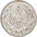 Moeda, ALEMANHA - IMPÉRIO, 1/2 Mark, 1916, Berlin, AU(55-58), Prata, KM:17