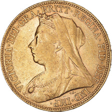 Münze, Großbritannien, Victoria, Sovereign, 1898, SS+, Gold, KM:785