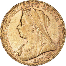 Monnaie, Grande-Bretagne, Victoria, Sovereign, 1899, TTB+, Or, KM:785