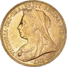 Münze, Großbritannien, Victoria, Sovereign, 1899, SS+, Gold, KM:785