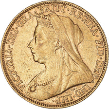 Munten, Groot Bretagne, Victoria, Sovereign, 1899, ZF+, Goud, KM:785