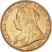 Moneda, Gran Bretaña, Victoria, Sovereign, 1899, MBC+, Oro, KM:785