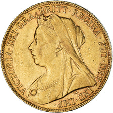 Moeda, Grã-Bretanha, Victoria, Sovereign, 1900, AU(50-53), Dourado, KM:785