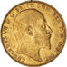 Moeda, Grã-Bretanha, Edward VII, Sovereign, 1907, AU(50-53), Dourado, KM:805