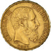 Moneta, Belgio, Leopold II, 20 Francs, 20 Frank, 1876, BB+, Oro, KM:37