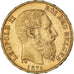 Munten, België, Leopold II, 20 Francs, 20 Frank, 1876, PR, Goud, KM:37