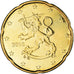 Finlandia, 20 Euro Cent, 2010, Vantaa, SPL-, Ottone, KM:127